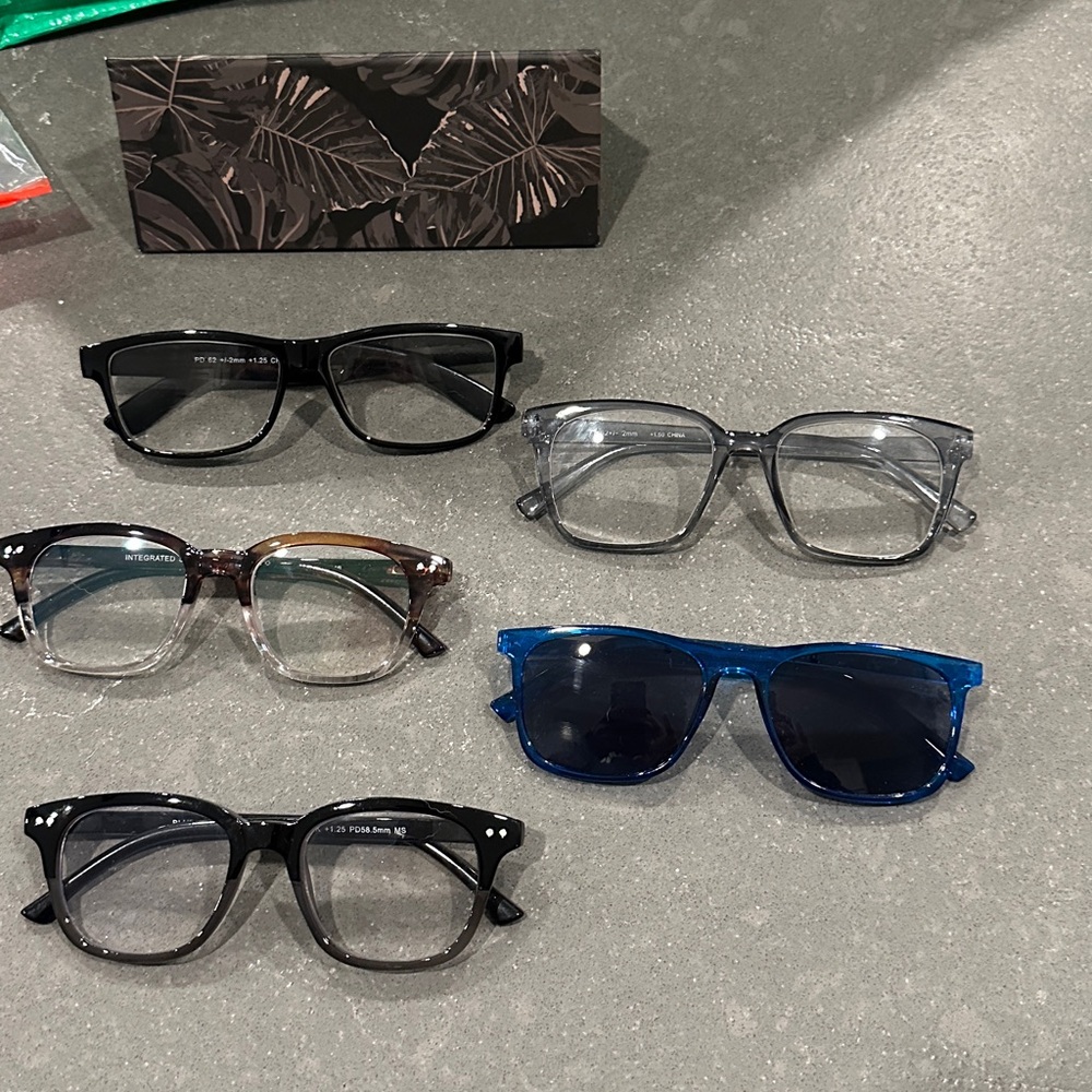 Mixed Reading  and Blue Light Glasses Lot 7 pair